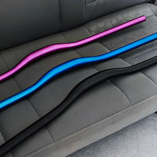 Imagen 2 del producto Manillar de bicicleta de montaña KRSEC de 31,8mm, manillar elevador de bicicleta de aleación de aluminio, manillar de 25mm de altura y 780mm de longitud con pulido opaco