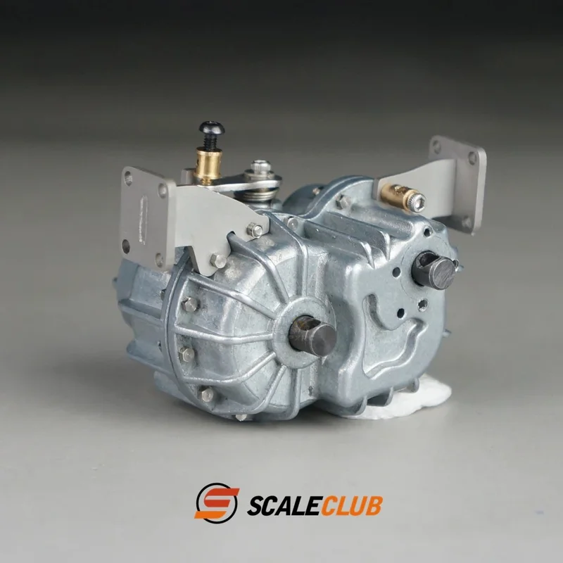 Scaleclub Model 1/14 Truck Mud Head Center Diff W Lock Transfer Case Dla Tamiya Scania 770S MAN Benz Volvo RC Trailer Wywrotka