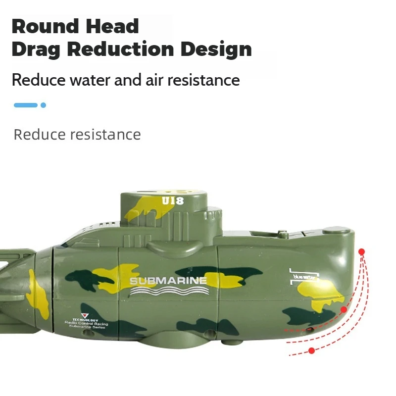 ماجيك الحوت RC الغواصة البسيطة التحكم عن بعد الغواصة النووية الكهربائية الغوص قارب لعبة الماء للأطفال الأولاد بركة اللعب هدية
