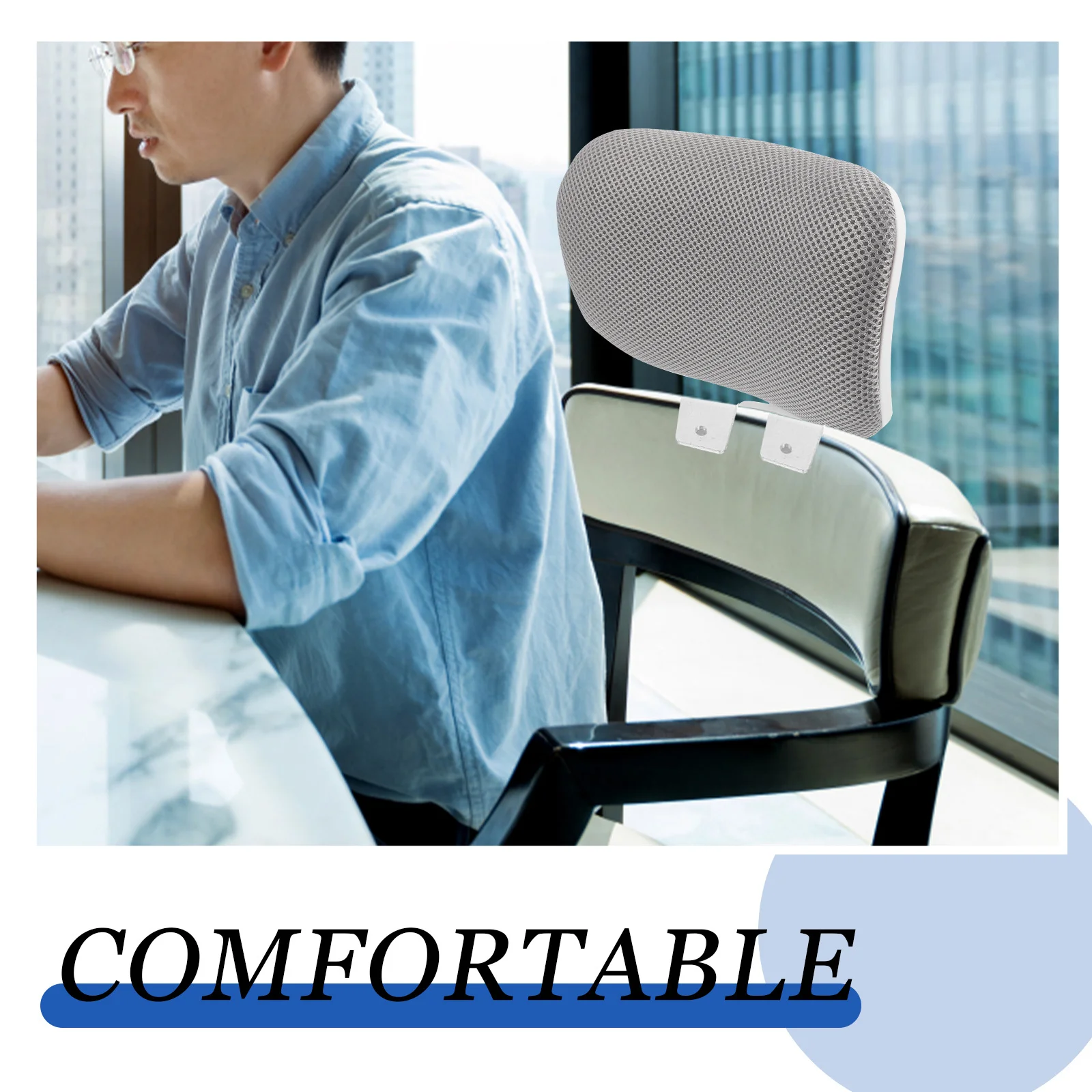 1 ชุด 1 ชิ้น หมอนรองศีรษะปรับระดับได้สำหรับคอมพิวเตอร์ รองรับสรีระ ช่วยพยุงคอ สำหรับเก้าอี้สำนักงาน อุปกรณ์เสริมเก้าอี้ทำงาน อะไหล่เฟอร์นิเจอร์