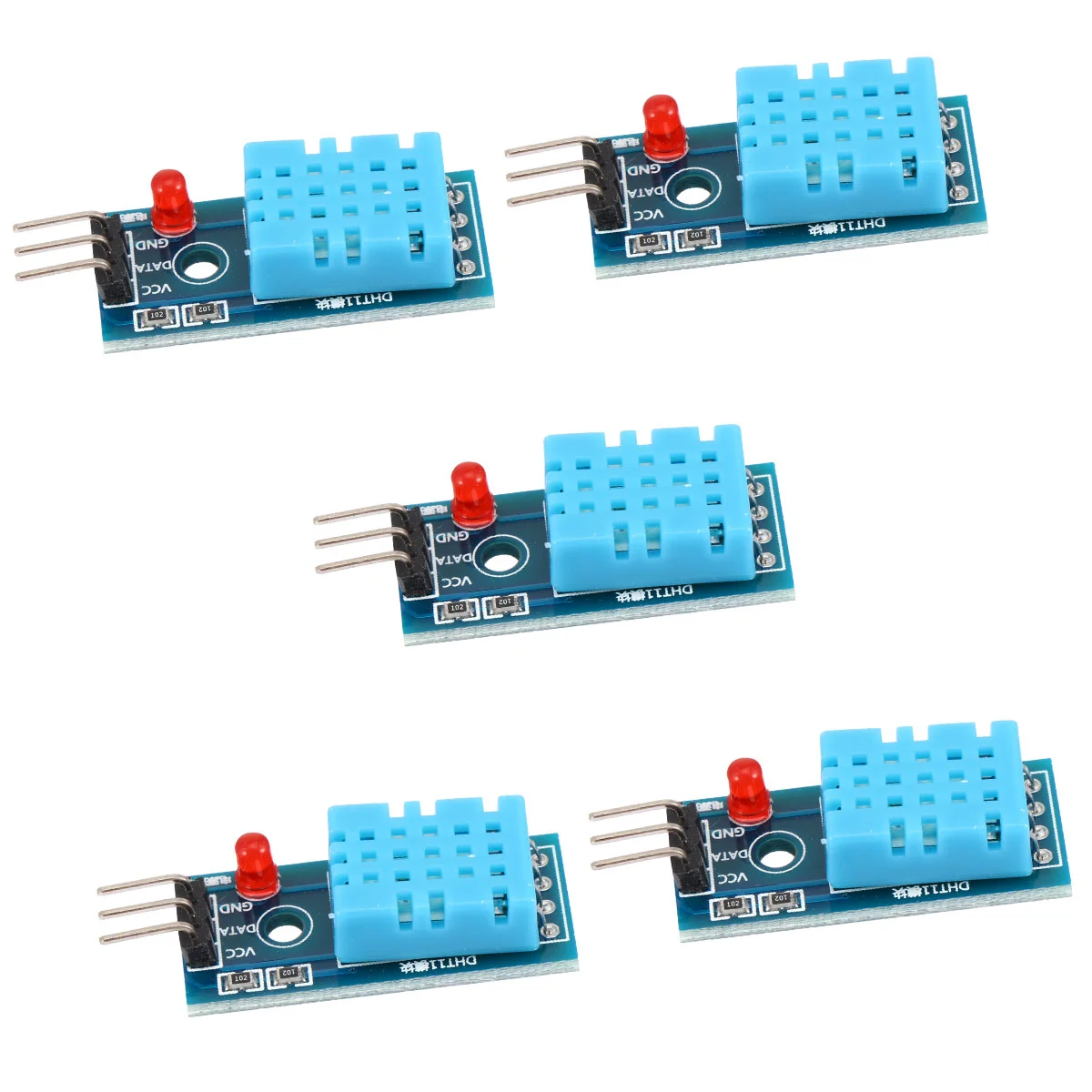 

5 Pcs Temperature and Humidity Module Detection Measuring for Sensor Supply Electronic