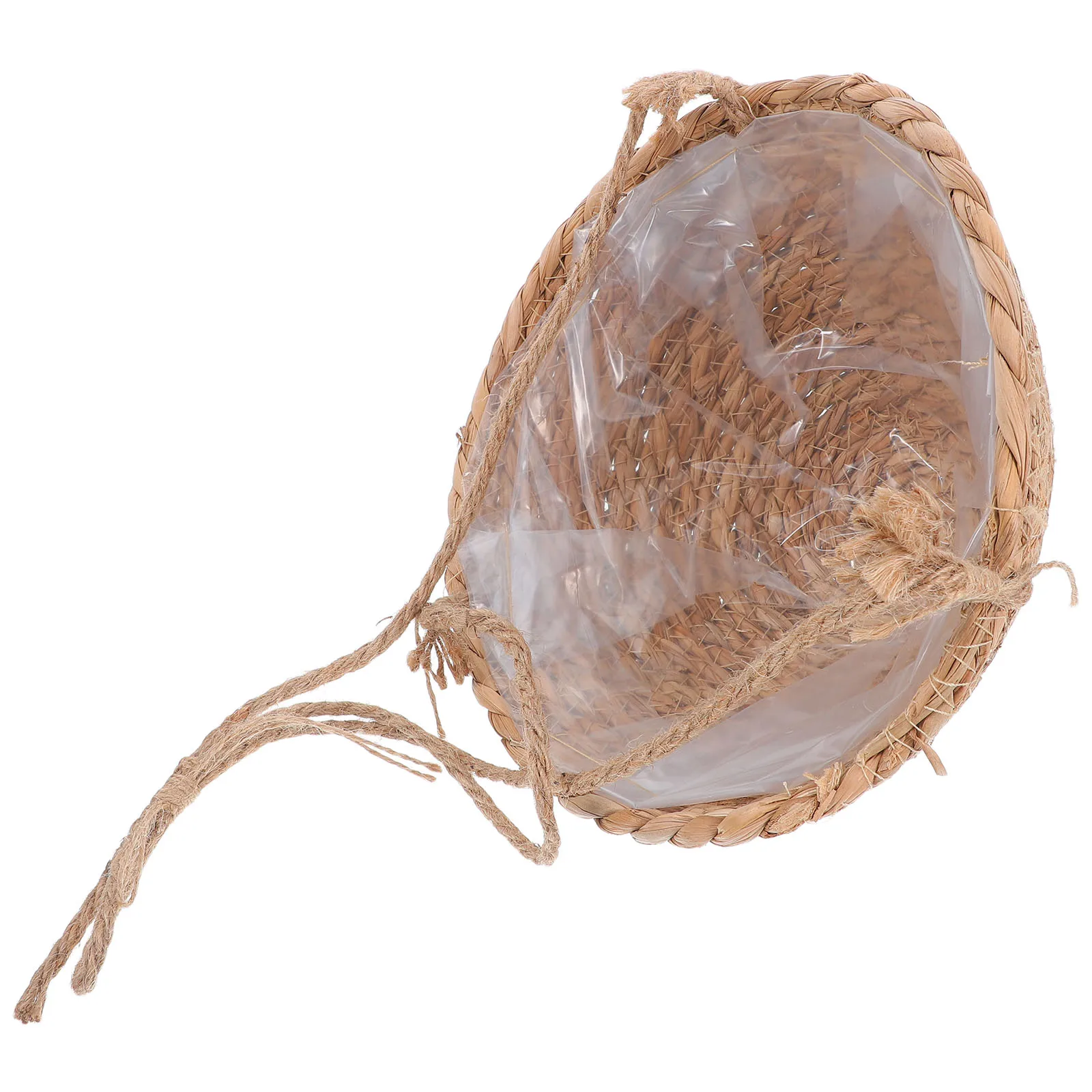 

Flowerpot Wall Hanging to Weave Pots Cone Shaped Basket Light Brown Decorative Vases