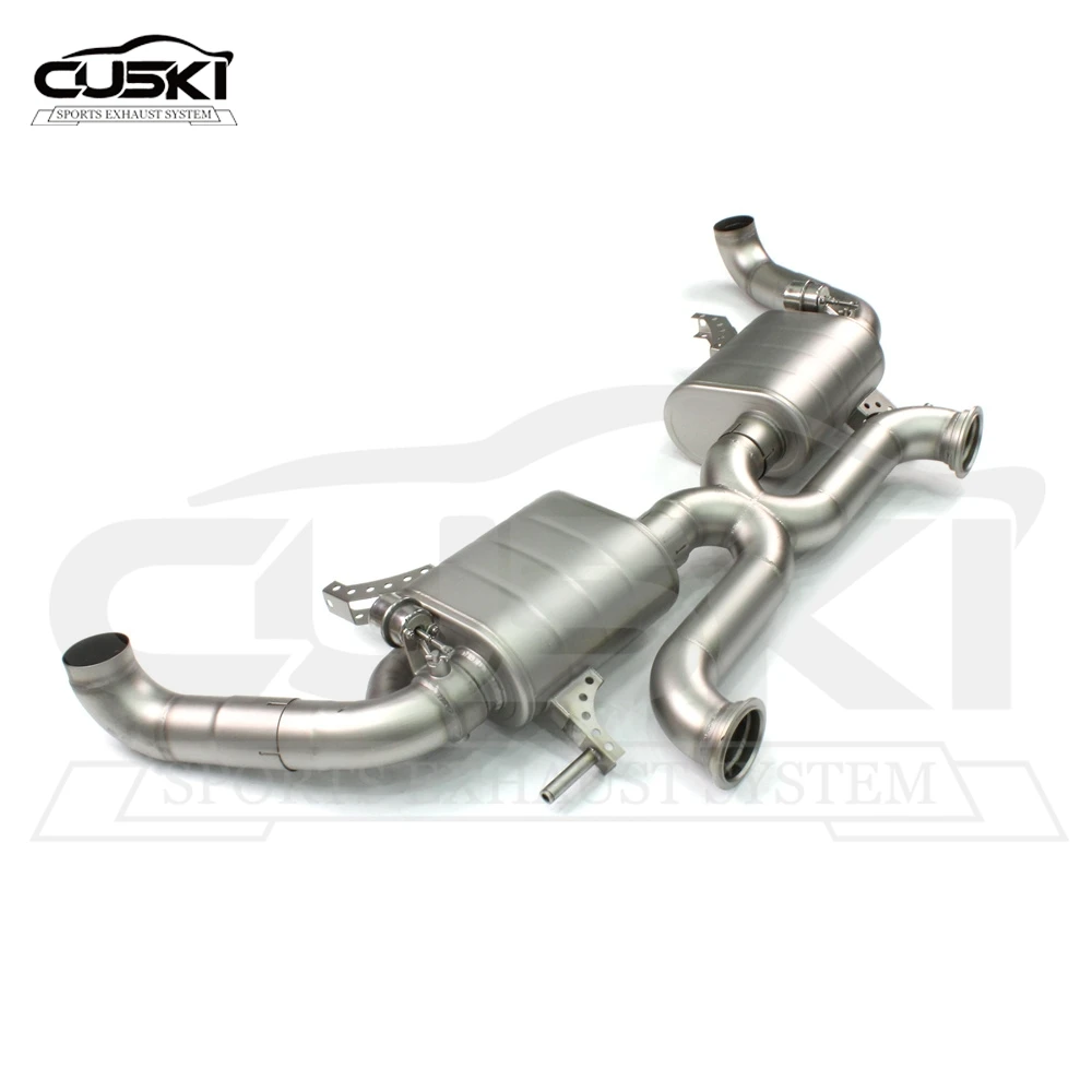 Exhaust Mainfold for Audi R8 2007-2017 4.2 5.2 V8 V10 Exhaust Pipe Stainless Steel Exhaust Muffler Racing Exhaust System