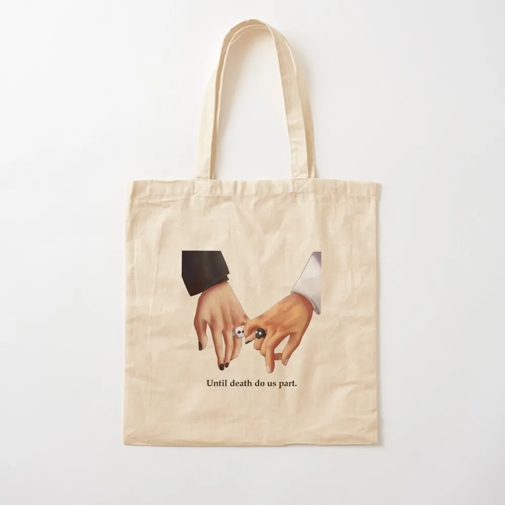 

Until death do us part Unus Annus Tote Bag hand bag the tote bag foldable reusable Canvas Tote