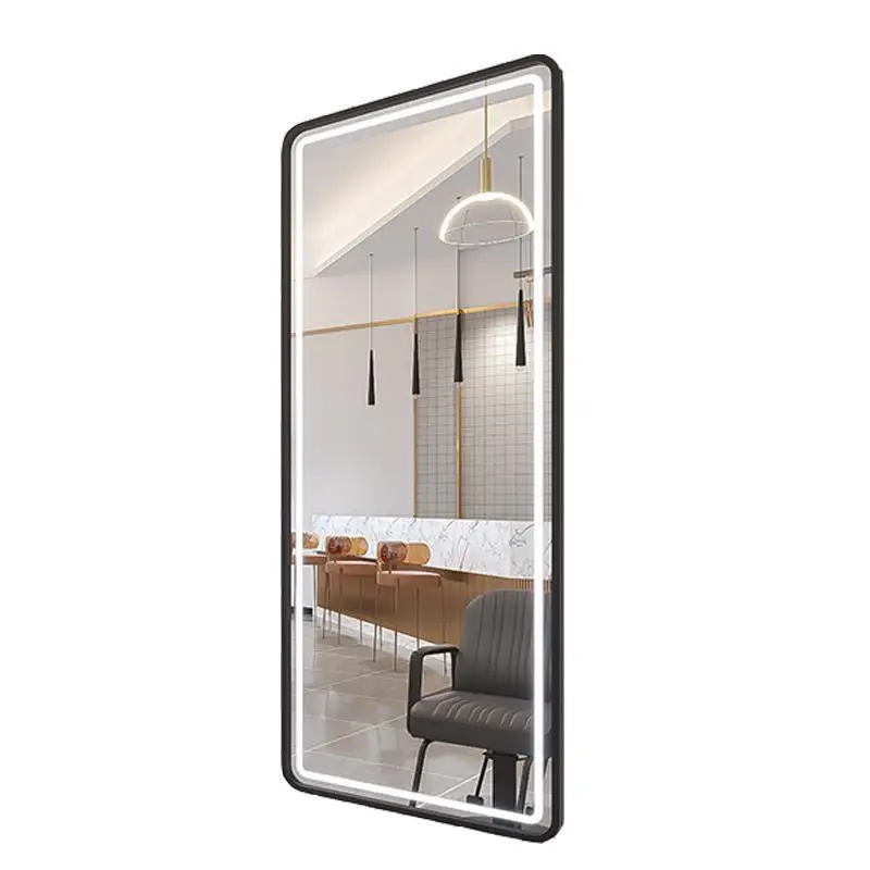 

Internet celebrity barber shop mirror table hair salon m simple lamp beauty mirror full body mirror tide shop wall