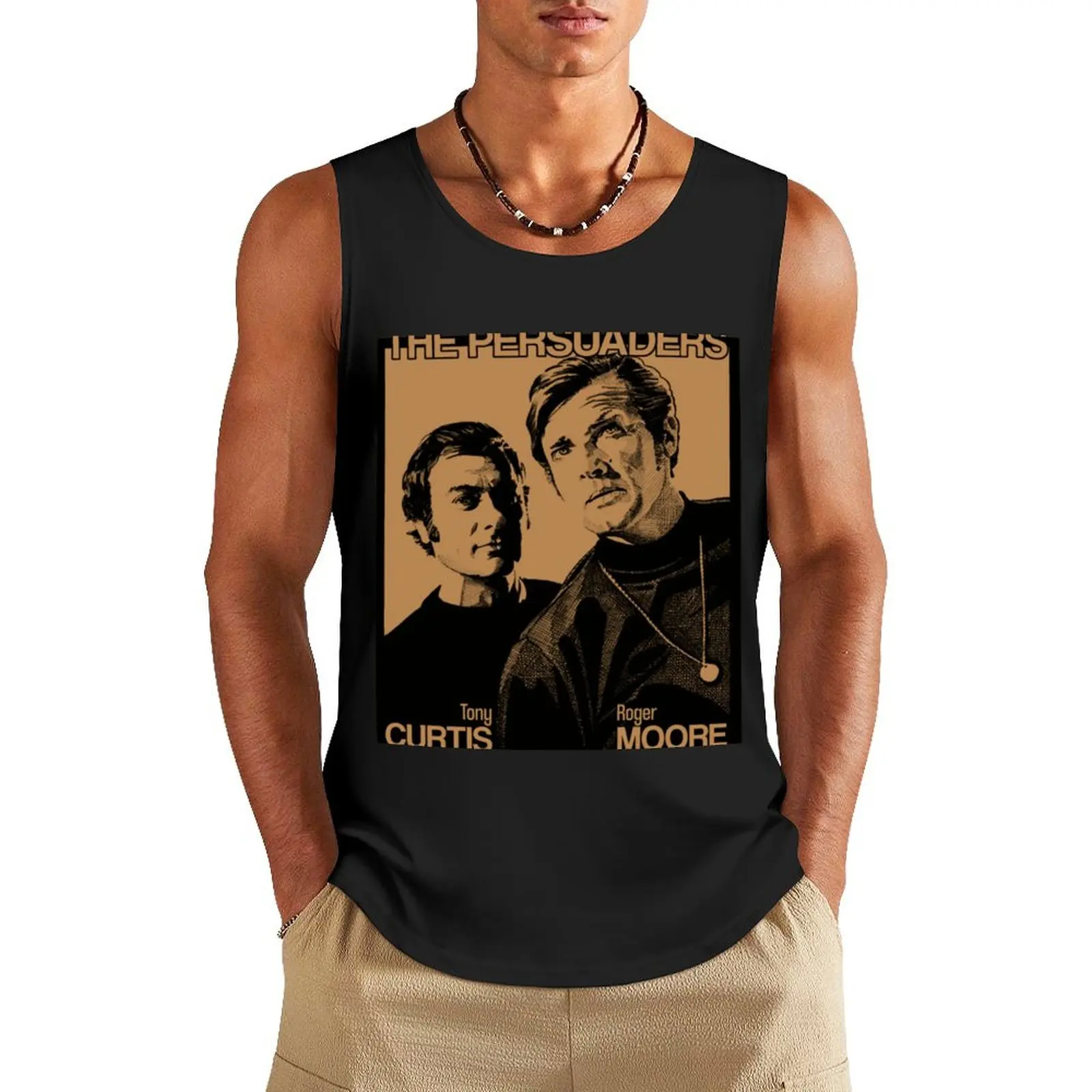 Poster The Persuaders Classic . Tank Top Men's fitness t-shirt anime gym