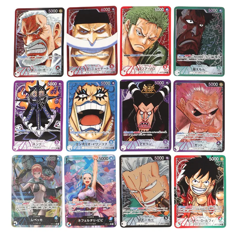 Tarjeta de Metal versión japonesa One Piece Gear 5 Monkey D Luffy Roronoa Zoro nefertori Vivi, tarjeta de colección de animación