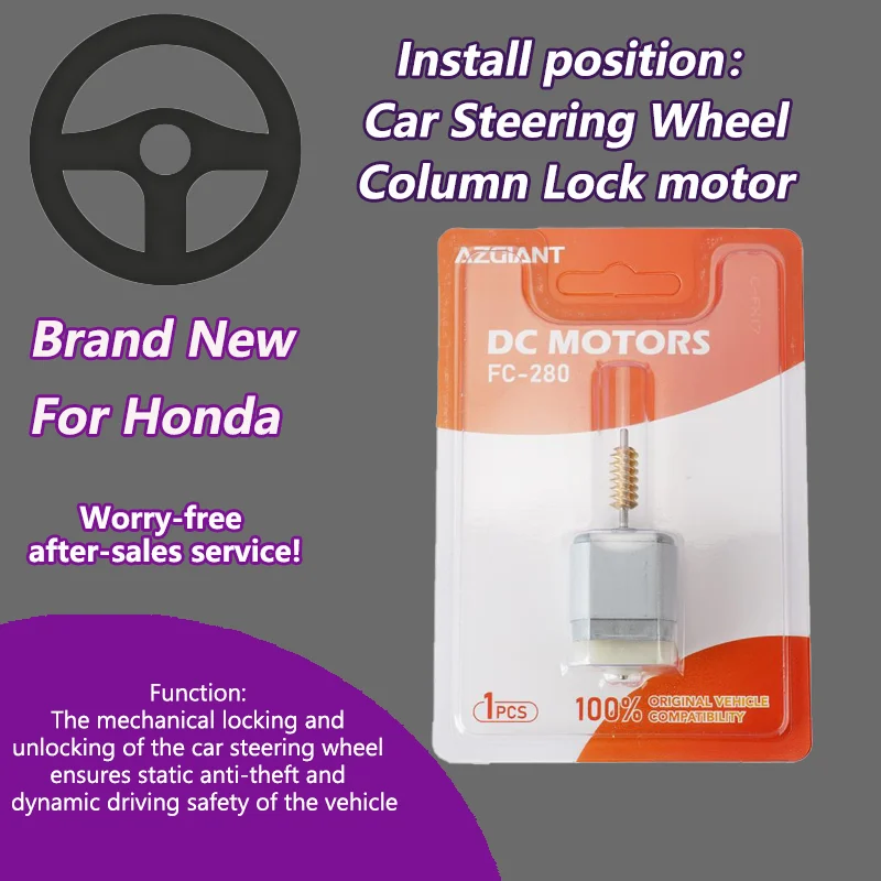 

AZGIANT For 2014-2020 Honda Fit MK3 MK3 Car Steering Column Lock Actuator inner motor Automatic Locking tool