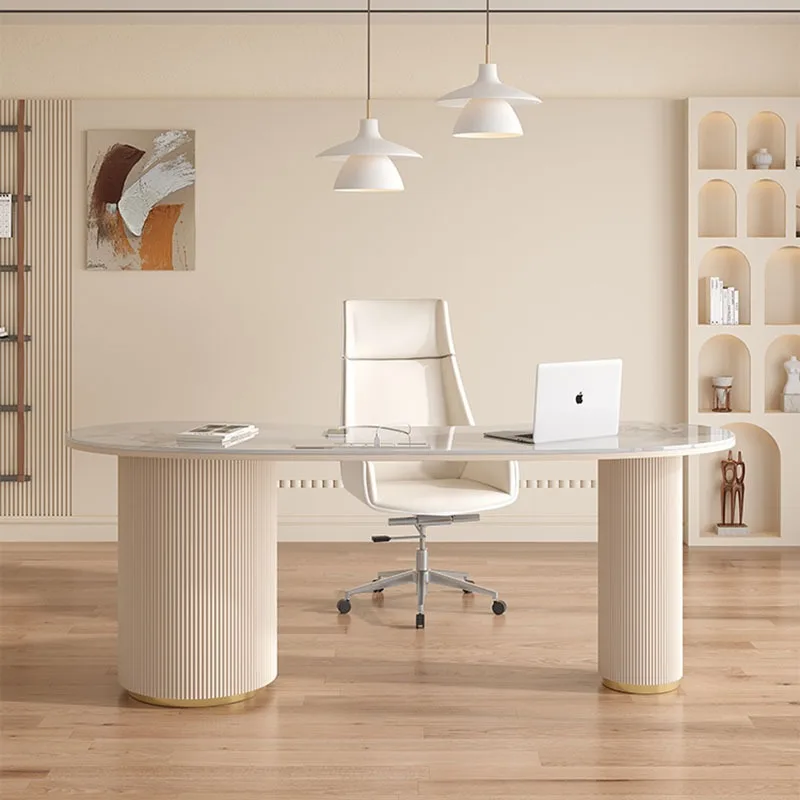 Motion Desk Table Room Desks Computer Office Bureaux Home Offices Work Modern Economic Furniture Tables Auxiliary White 0726LSY