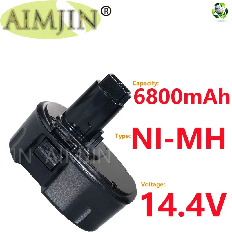 

Никель-металлогидридный аккумулятор 14,4 В, 6800 мАч для Dewalt DW9091, DW9094, DC9091, DE9091, DE9092, DC613ka, DC614ka, DC615ka, DC612ka