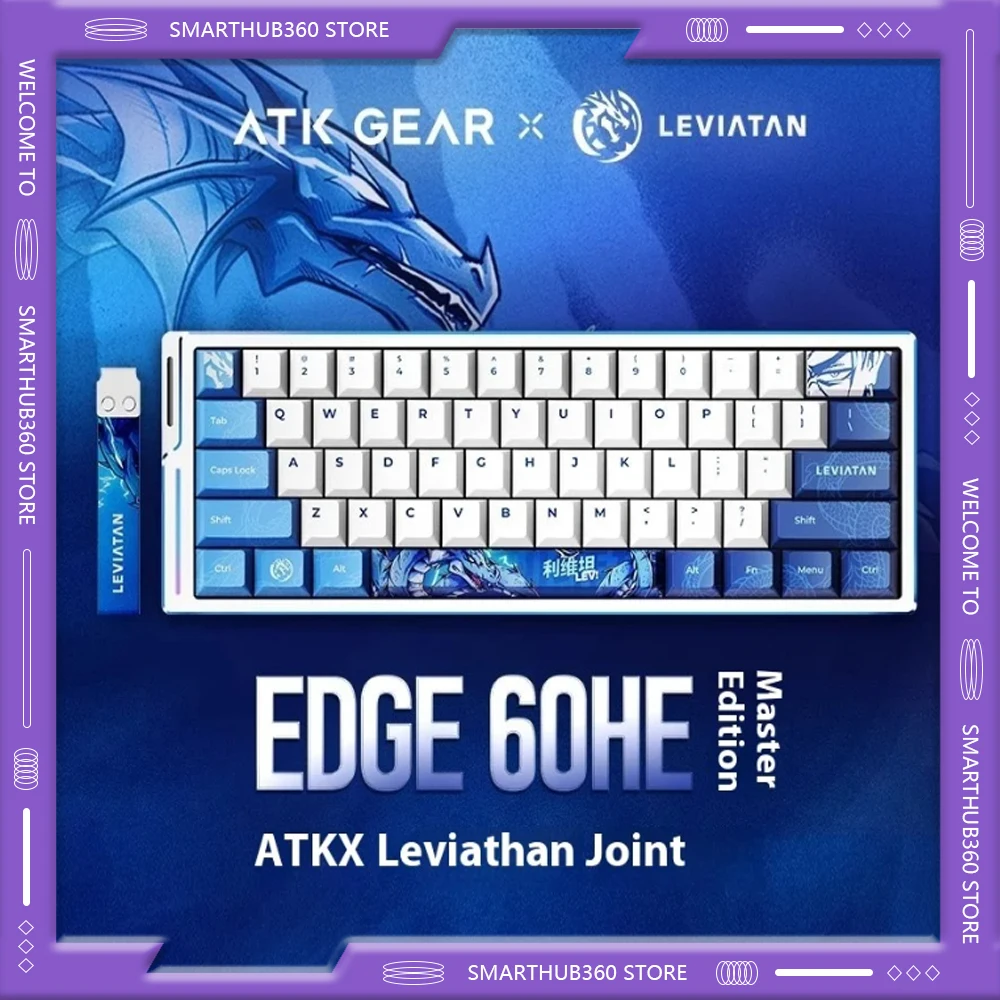 

ATK EDGE 60HE ULTIMATE Магнитная клавиатура для киберспорта — игровая офисная клавиатура из алюминиевого сплава 8K со сверхнизкой задержкой