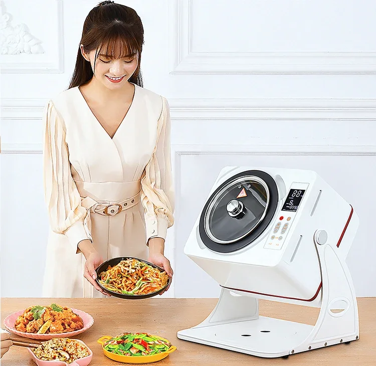 Commercial automatic Multifunction Egg Fried Rice Cooking Drum Type Stir Fry fast food Machine