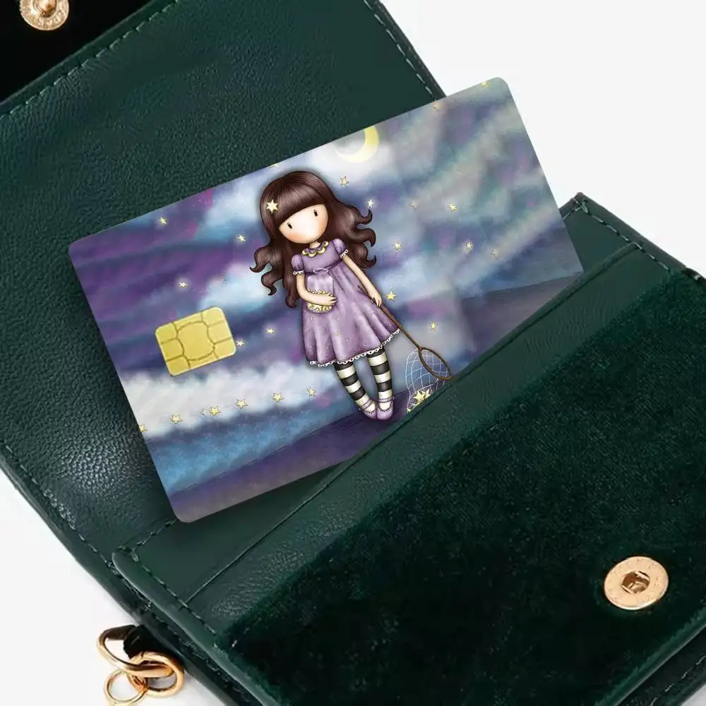 Cute Gorjusses Cartoon S-Santoro 4pcs 1Set Film Skin for Debit Credit Bank Visa Card Decal Cover