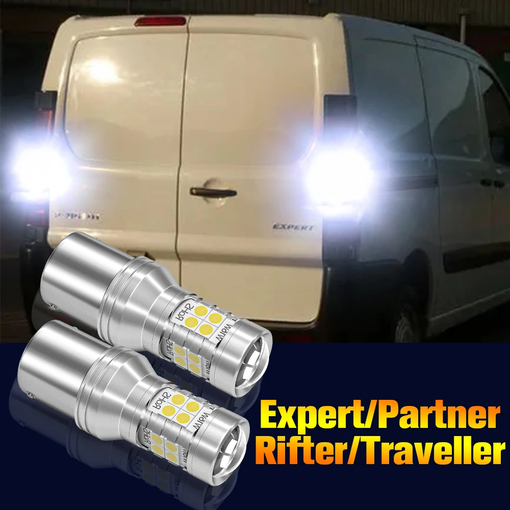 

2pcs LED Reverse Light Bulb Backup Lamp For Peugeot Expert Partner Rifter Traveller 1996-2019 2015 2016 2017 2018 Accessories