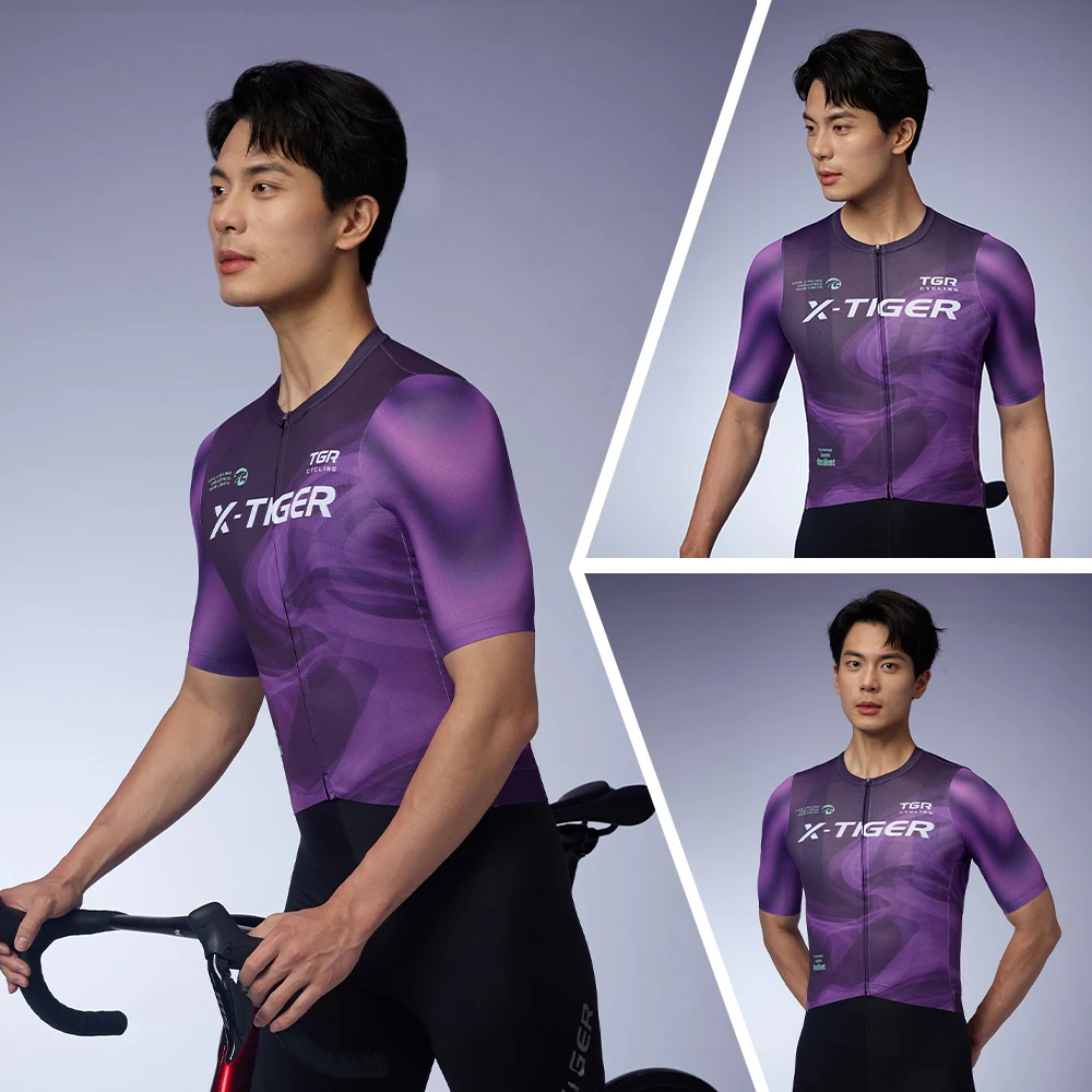 

X-TIGER Cycling Jersey Man Road Cycling Short Sleeve Shirt breathable Anti-UV Bicycle Cycling Jersey Clothing Bicycle clothing