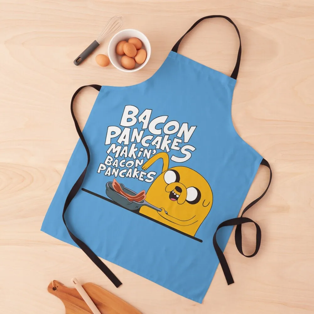 

Making Bacon Pancakes Adventure Time Apron Kitchen Tools Accessories christmas kitchen Kitchen Apras Man For Women Apron