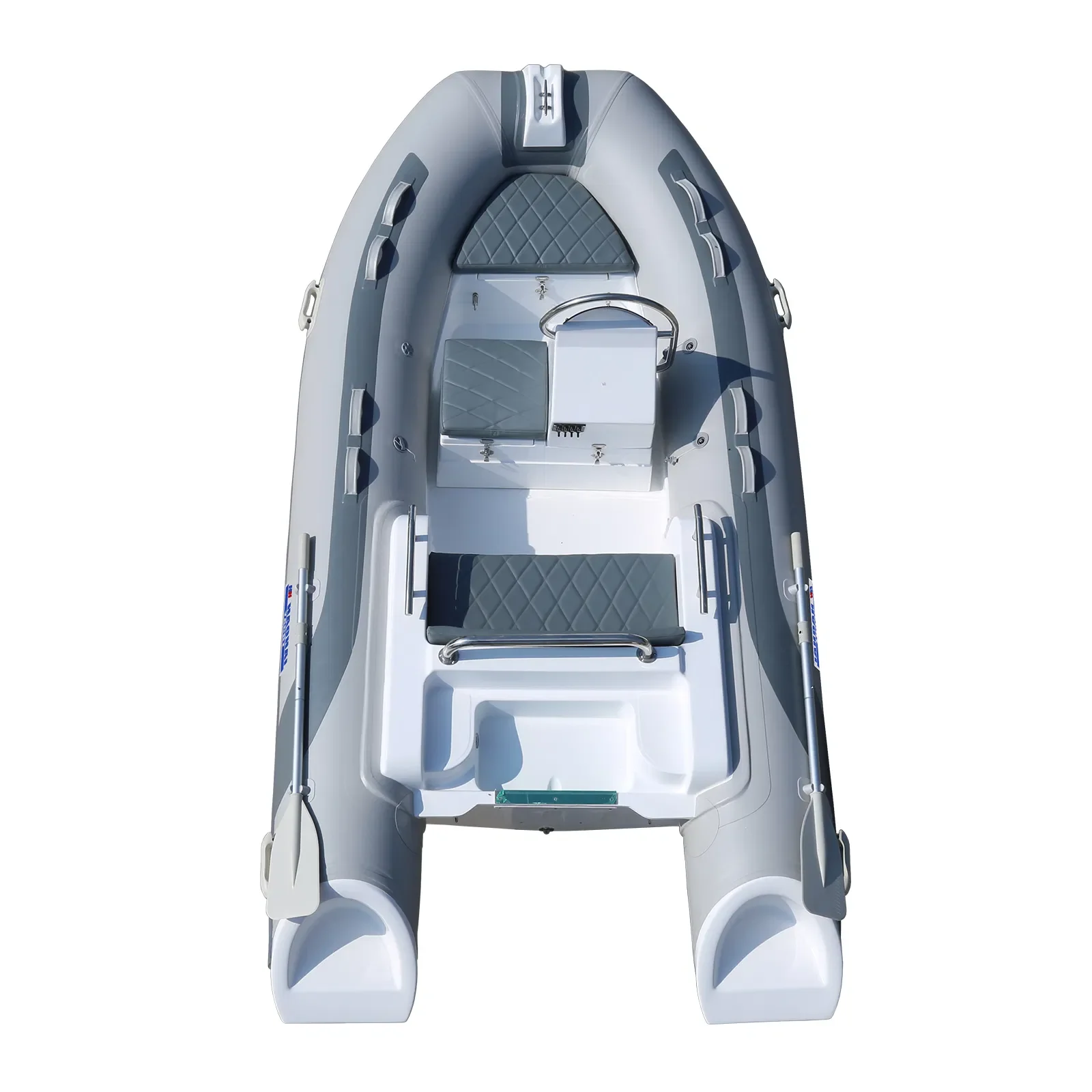 قارب الرياضات المائية 12ft 3.6m Rib360 الألياف الزجاجية جامدة بدن Orca Hypalon قارب قابل للنفخ قارب كروزر مع خارجي