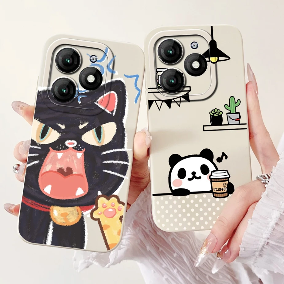 For Itel A70 Case A665L Cute Fashion Cartoon Cover Soft TPU Shockproof Phone Cases For Itel A70 A 70 ItelA70 Fundas 6.6'' Bumper