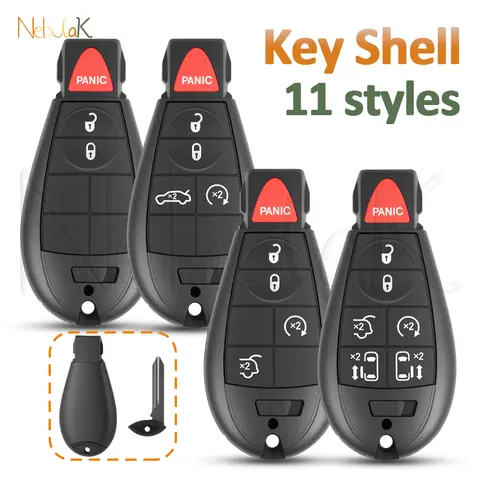 Key Fob Shell For Chrysler 300 Town & Country Jeep Dodge Ram Grand Caravan Cherokee Journey IYZ-C01C M3N5WY783X Remote Housing