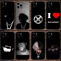 K-Ken C-Carson Teen X Phone Case For Apple iPhone 15,14,13,12,11,Pro,X,XS,Max,XR,Plus,Mini Soft Black Cover