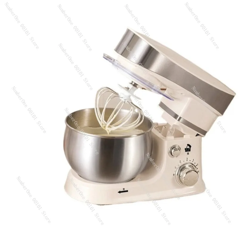 Multi-functional Mini Chef Machine with 3L Capacity, Fully Automatic Cream Whisking and Dough Mixing, Desktop Size Kitchen