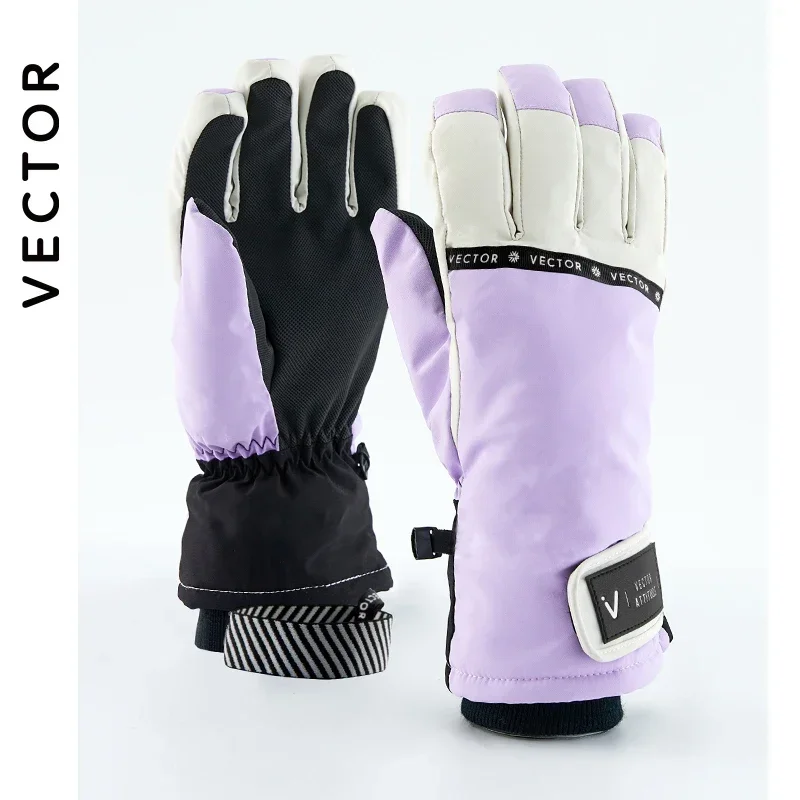 VECTOR Ski Gloves Waterproof Glove with Touchscreen Function Snowboard Thermal Warm Snowmobile Snow Glove Men Women