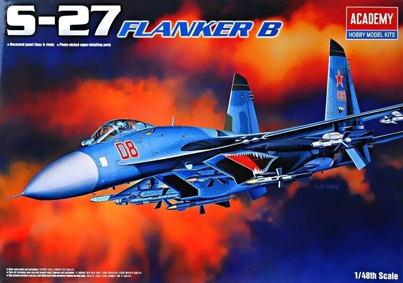 Academy 12270 1/48 scale Sukhoi SU-27 FLANKER B model kit