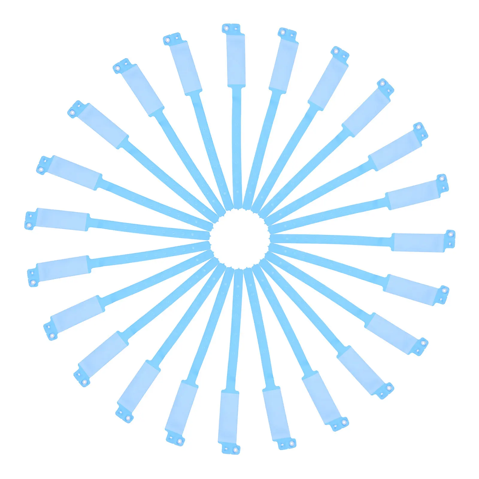 

100Pcs Medical Wristbands Blank Disposable PVC Hospital Wristbands Writable Comfortable for Patient Identification and Facility