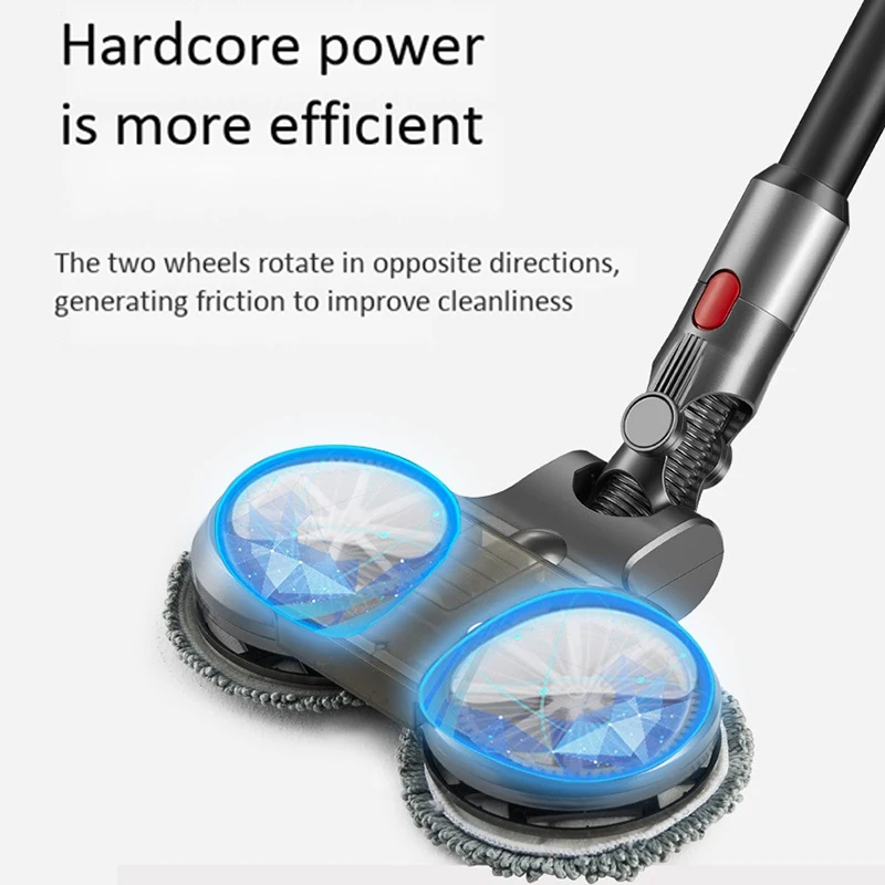 Electric Wet Dry Mopping Head for Dyson V7 V8 V10 V11 Cordless Vacuum Cleaner Accessories with Water Tank Mop Pads
