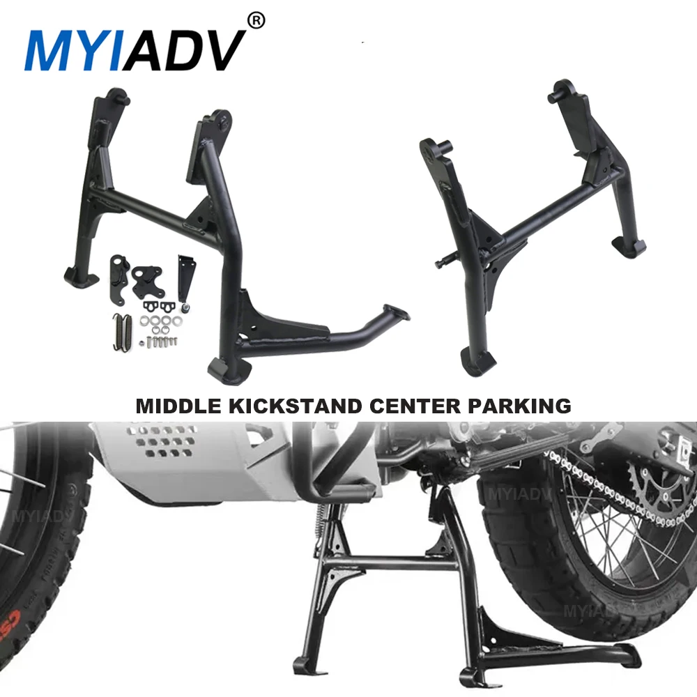 

Motorcycle Middle Kickstand Center Parking Support Bracket For CFMOTO 450MT 450 MT MT450 2023 2024 Central Kick Stand Accessory