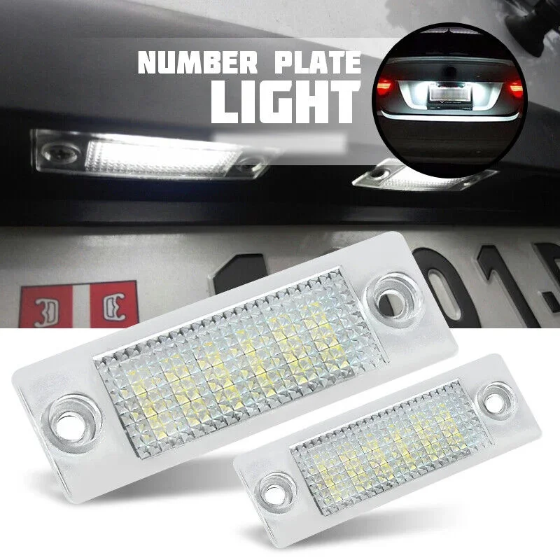 2pcs LED luz da placa de identificação 3B 5998026   Para VW Passat B5.5 Caddy MK3 Golf Transporter Skoda Superb T5 T6 Touran Jetta