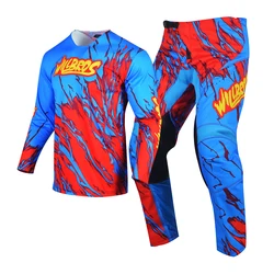 Enduro Suit BMX Mx DH Creo Teal Motocross Jersey Pants Combo Outfit Gear Set ATV Dirt Bike kit estate traspirante colorato