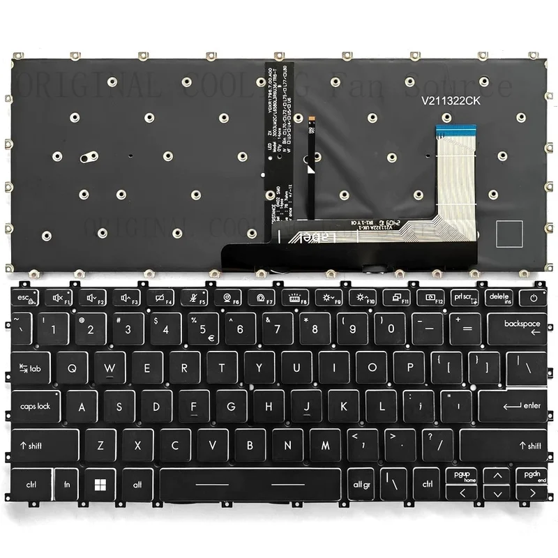 R+  US Keyboard for MSI Summit E13 E13FlipEvo A12MT-036CA MS-13P2 MS-13P3 Backlit