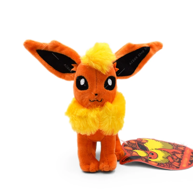 Anime Pokemon Flareon Plush Toy Flareon Cotton Stuffed Dolls Kawaii Cartoon Peluches Collection Gift