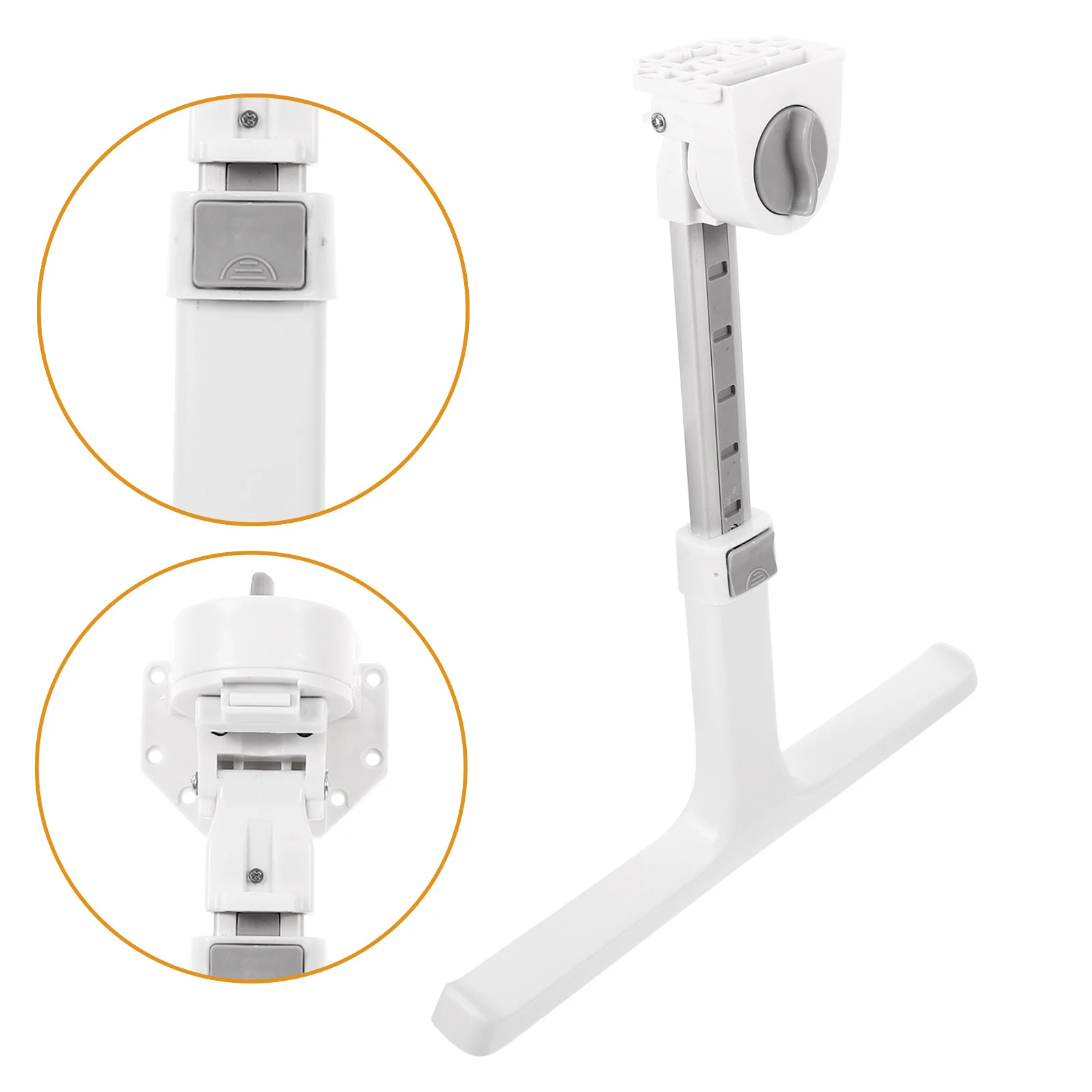 

1Pair Adjustable Folding Metal Table Legs Practical Replacement for Bed Desk Sofa Computer Table Replacement Leg