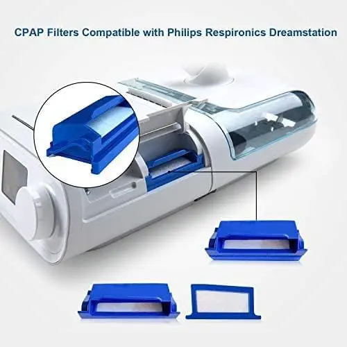 CPAP Machine Filter Cartridge Disposable Cotton Sheet Efficient Dust Filtration Breathing Appliance Replace Accessory Clean Part