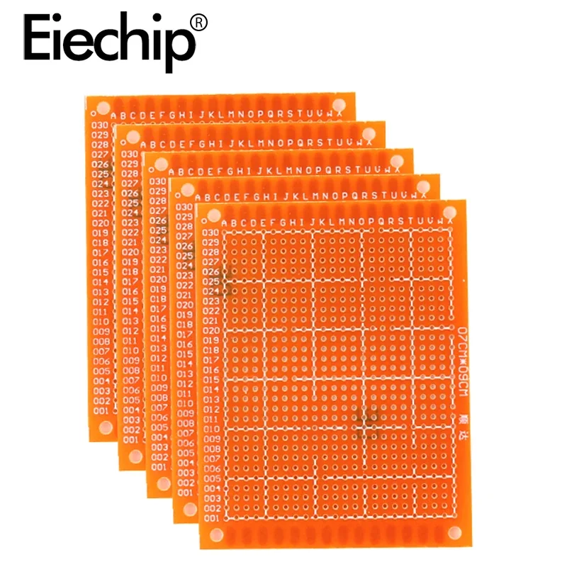 Imagem -05 - Universal Pcb Placa de Circuito Impresso Papel Protótipo Faça Você Mesmo Único Lado Solda Eletrônica 70x90 mm 7x9 10 Pcs por Lote