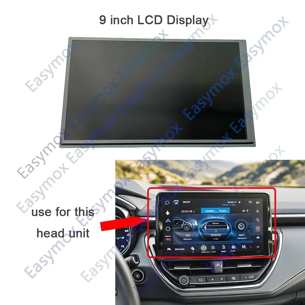 9 inch LCD Display Screen for Toyota Corolla 2019 24 1.2T S-CVT Dashboard Head Unit Repair