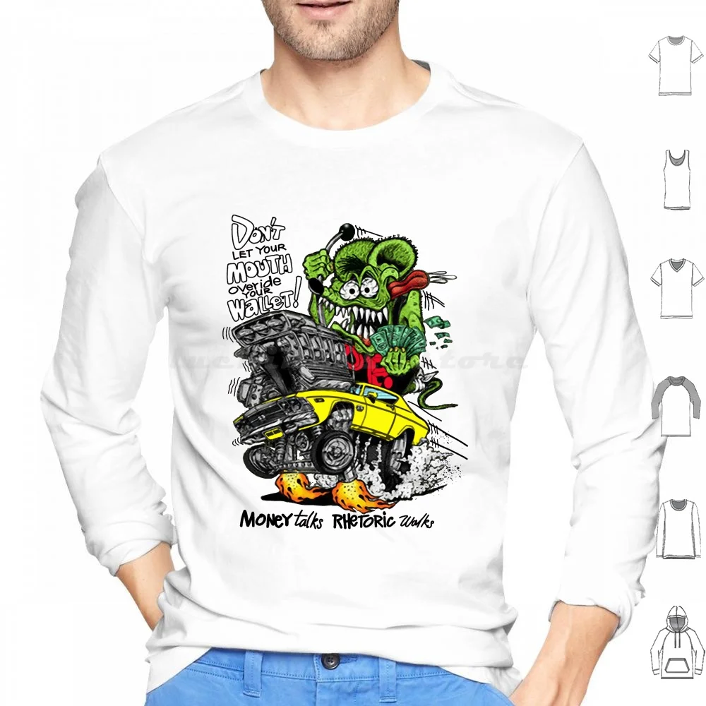 

Толстовки Rat Fink Money с длинным рукавом Rat Fink Rat Fink Hot Rod Garage Garage Hot Rod Hot Rod Vintage Hot Rod Rat Fink Gif