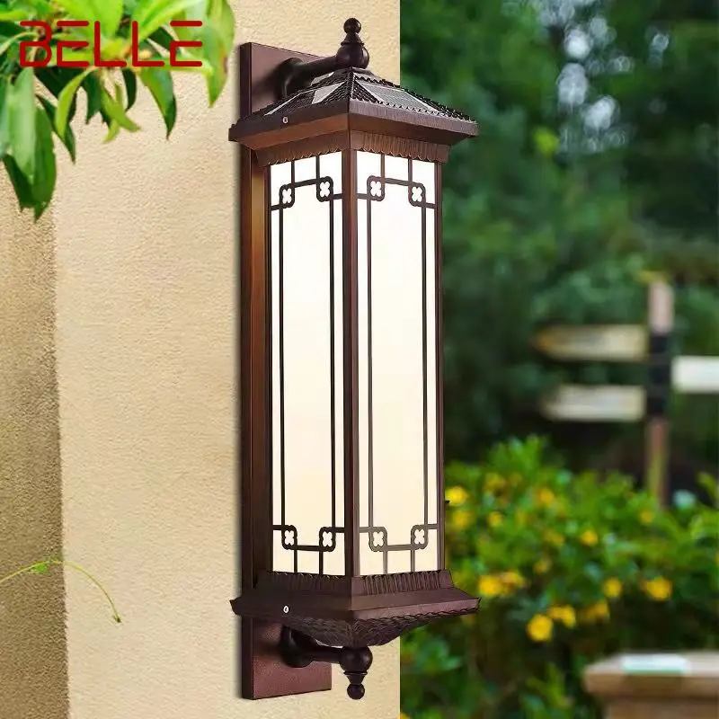 

BELLE Solar Wall Lamp Creativity Retro Outdoor Sconce Light LED Waterproof IP65 for Home Villa Corridor Courtyard