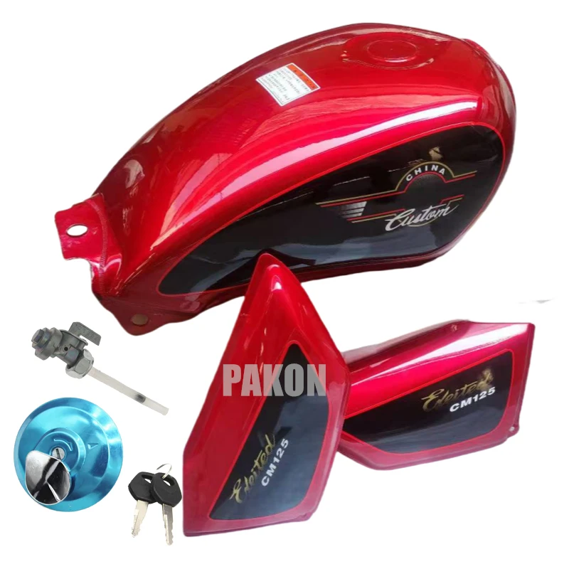 

Motorcycle Fuel Tank Set With Side Covers/Cap/Cock for Sundiro Honda Dayun Lifan Qjmotor Exeited CM125 SDH125 DY150 Gas Tank