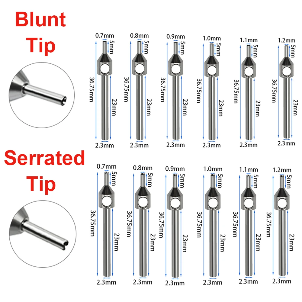 Implantador  trasplante  cabello FUE  5mm, Extractor  folículos capilares  acero inoxidable, 0,7mm, 0,8mm, 0,9mm, 1,0m