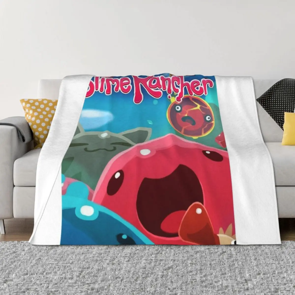 

Slime rancher Throw Blanket Quilt Warm blankets and throws Giant Sofa Blankets