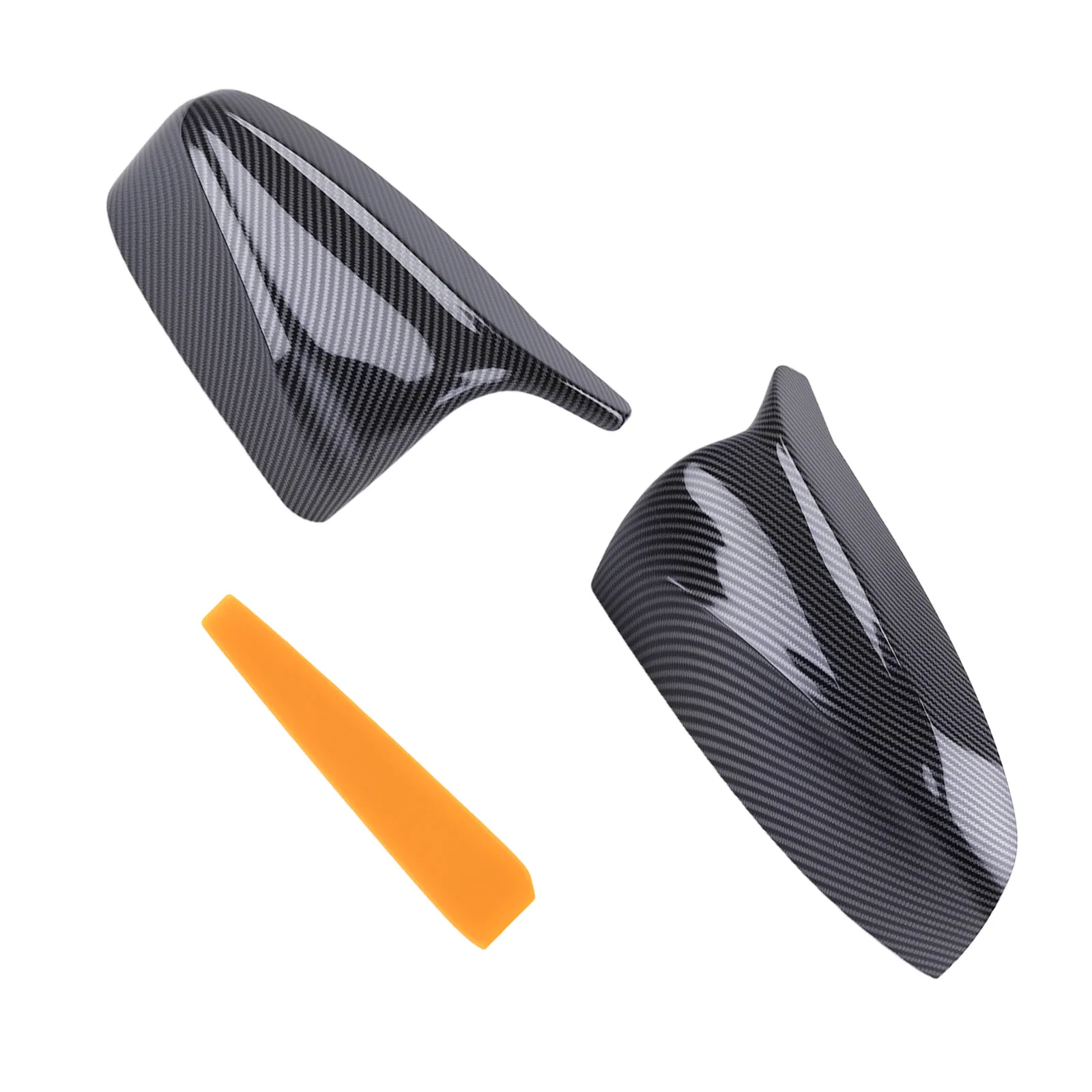 

Mirror Cover Caps for BMW X5 X6 E70 E71 07-13 51162182697 Carbon Look Black