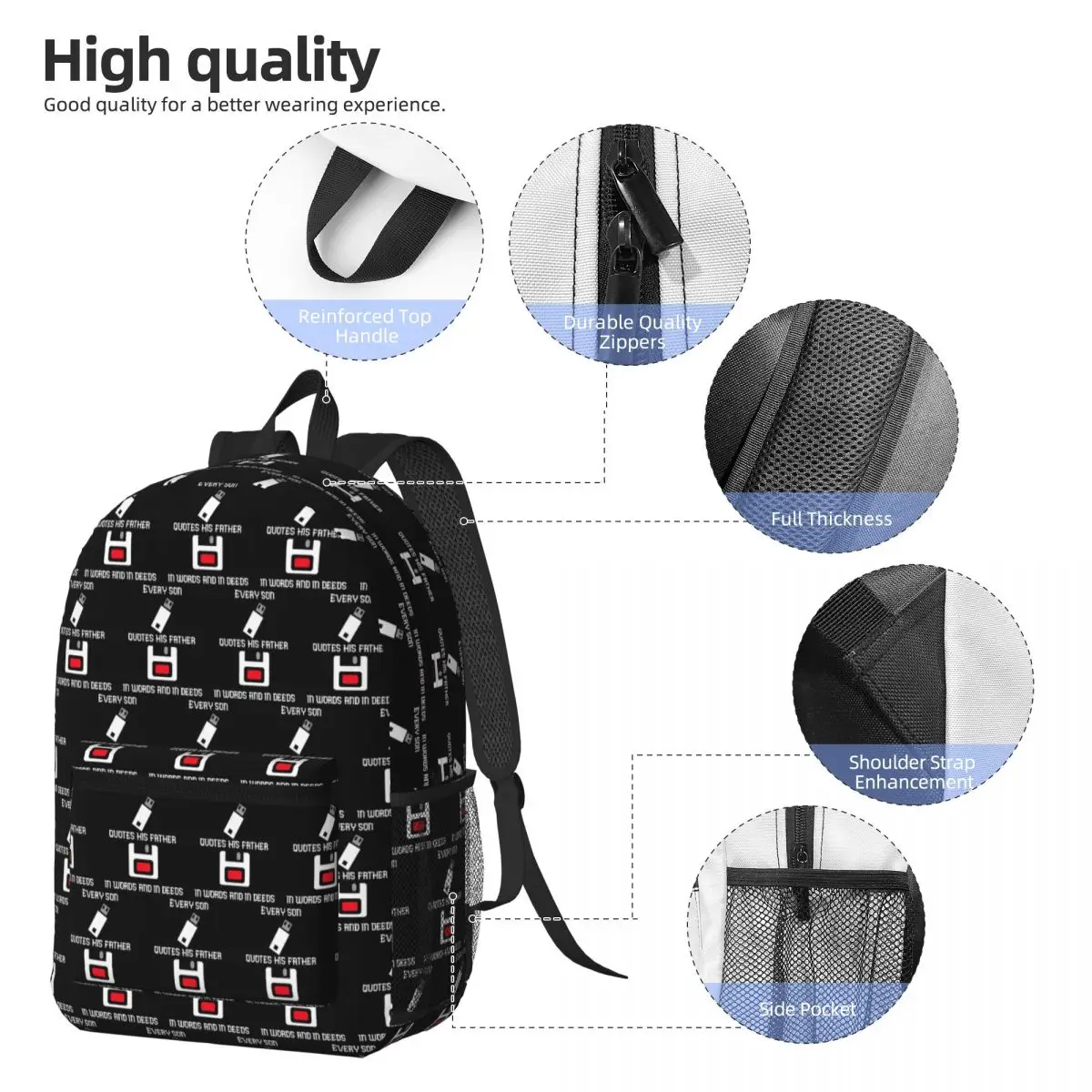 Usb I Am Your Father Backpack Boys Girls BookBag Children School Bag Computer Shoulder Bags for Men Women