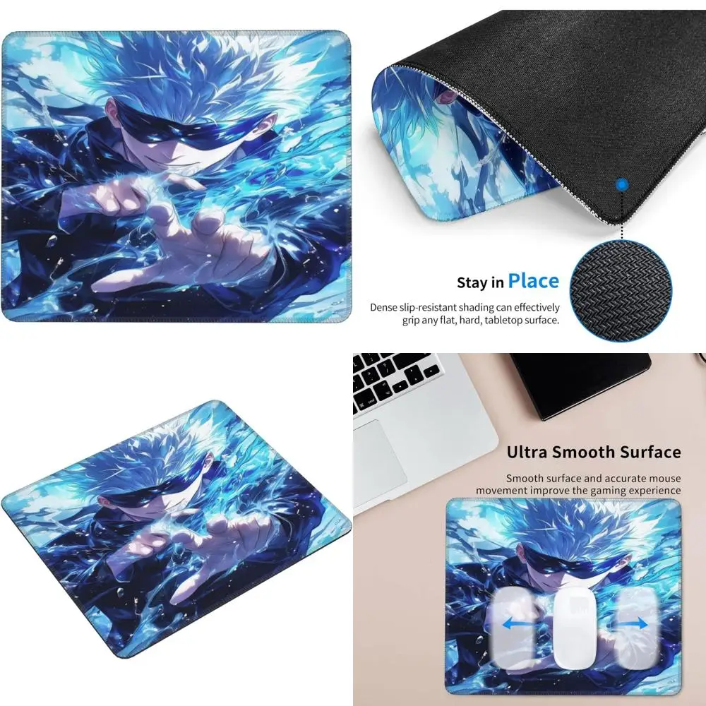 

Large Non-Slip Rubber Gaming Mouse Pad for Laptop and Computer, 7 x 8.6 in