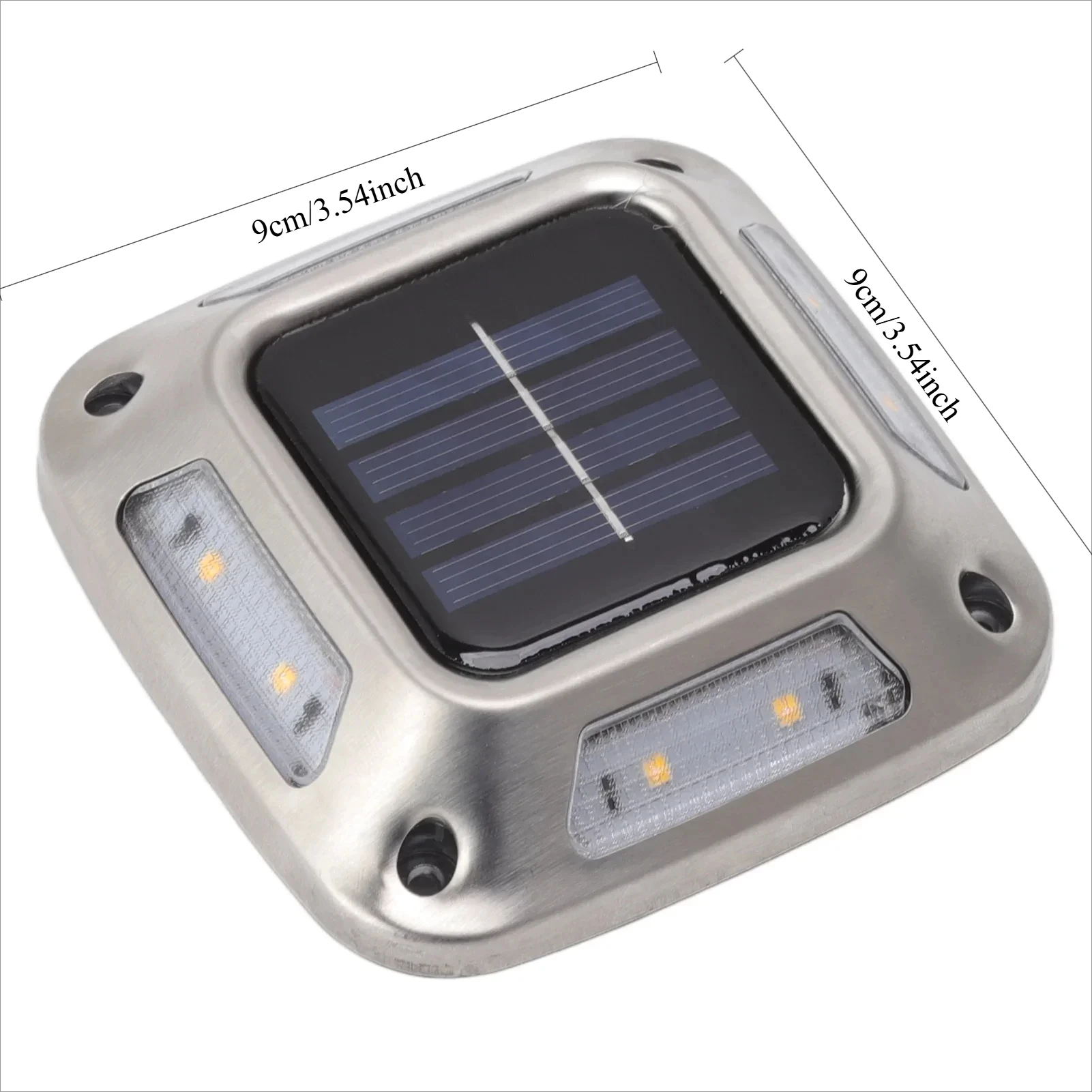 8LED Solar Driveway Light Outdoor Garden Ground Lights Waterproof LED Solar Wall Lamp Camping for Step Stair Pathway Walkway Dec view 5