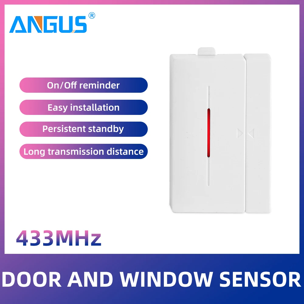 

WiFi intelligent door opening / closing magnetic alarm sensor 433MHz door sensor wireless home anti-theft alarm door magnetic