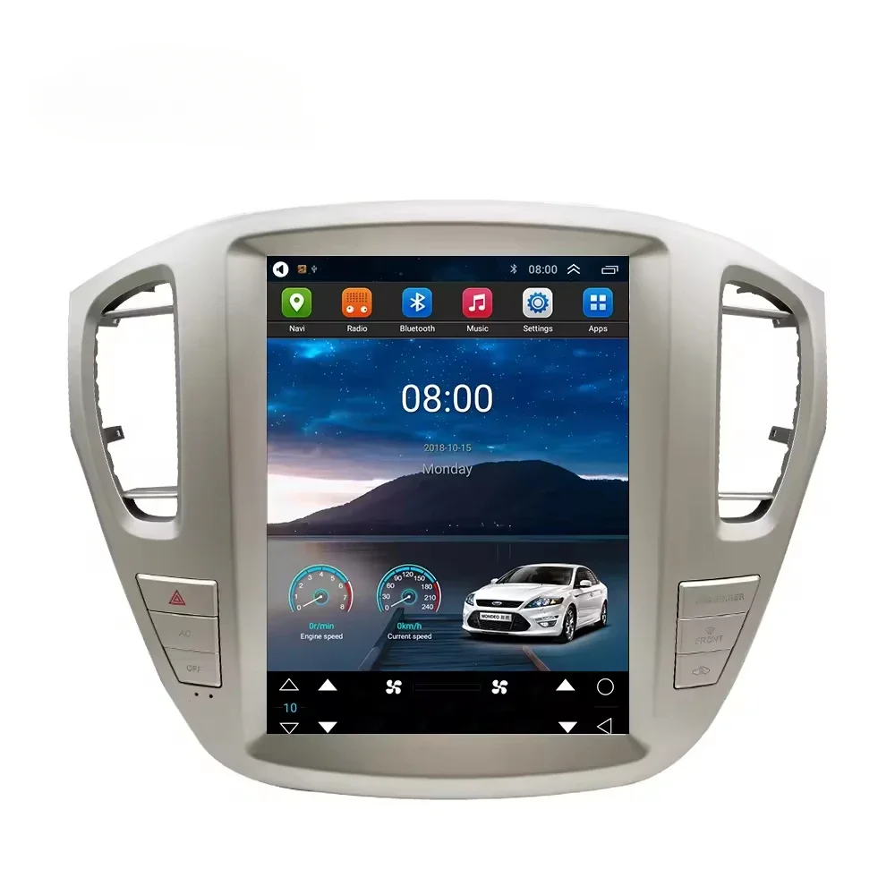 lelv Android 13 Car Multimedia Tesla Screen Car Dvd Radio Player Gps Navigation For Toyota Highlander 2001-2007er Tesla Screen