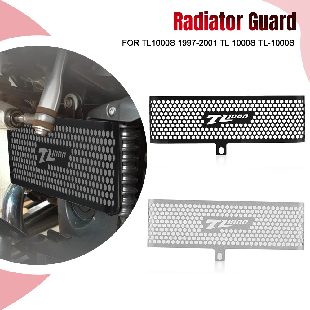 

Motorcycle Radiator Grille Guard Cover Protection Oil Cooler Guard For Suzuki TL1000S 1997 1998 1999 2000 2001 TL 1000S TL-1000S